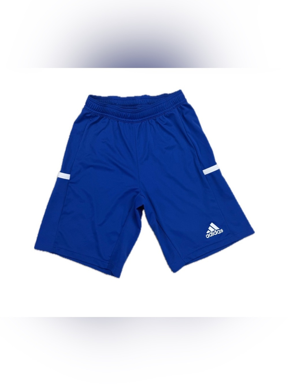 Adidas Youth Small Blue Aeroready Athletic Soccer Shorts School Gym Practice